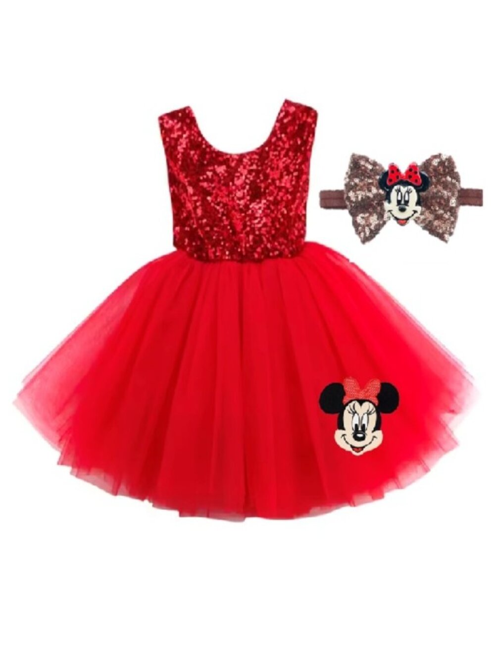 Minnie Mouse Dress Smash Cake Birthday Minnie Mouse Clothes Disney Dress - Picture 2 of 5